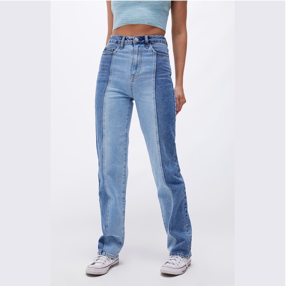 American Eagle Outfitters Denim - American Eagle Eco Two-Tone '90s Boyfriend Jeans